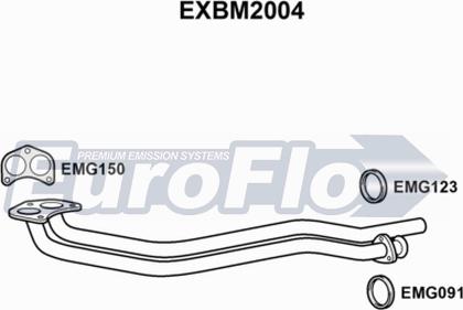 EuroFlo EXBM2004 - Труба вихлопного газу autocars.com.ua