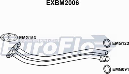 EuroFlo EXBM2006 - Труба вихлопного газу autocars.com.ua