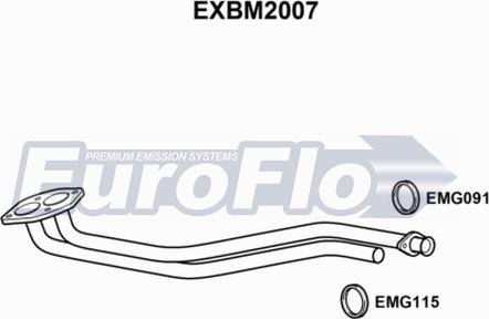 EuroFlo EXBM2007 - Труба вихлопного газу autocars.com.ua