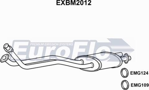 EuroFlo EXBM2012 - Труба вихлопного газу autocars.com.ua