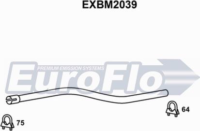 EuroFlo EXBM2039 - Труба вихлопного газу autocars.com.ua