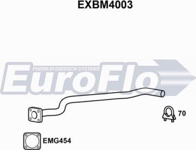 EuroFlo EXBM4003 - Труба вихлопного газу autocars.com.ua