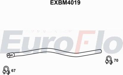 EuroFlo EXBM4019 - Вкладиш глушника, глушник вихлопних газів кінцевий autocars.com.ua