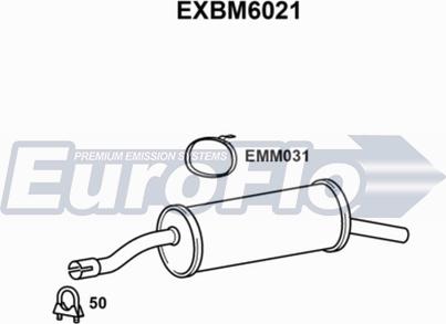 EuroFlo EXBM6021 - Глушник вихлопних газів кінцевий autocars.com.ua