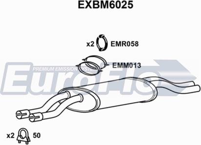 EuroFlo EXBM6025 - Глушник вихлопних газів кінцевий autocars.com.ua