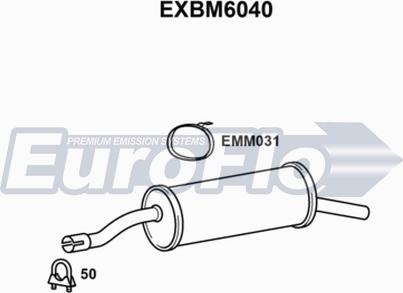 EuroFlo EXBM6040 - Глушник вихлопних газів кінцевий autocars.com.ua