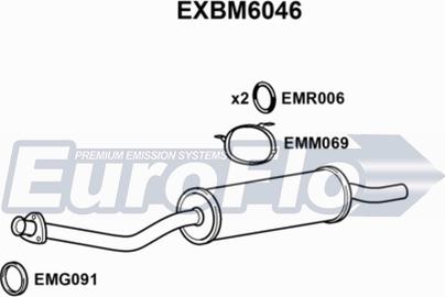 EuroFlo EXBM6046 - Глушник вихлопних газів кінцевий autocars.com.ua