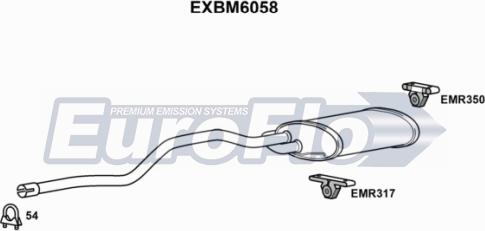 EuroFlo EXBM6058 - Глушник вихлопних газів кінцевий autocars.com.ua