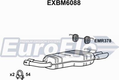 EuroFlo EXBM6088 - Глушник вихлопних газів кінцевий autocars.com.ua