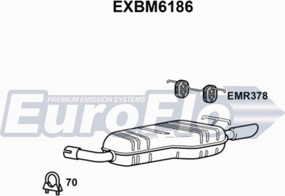 EuroFlo EXBM6186 - Глушник вихлопних газів кінцевий autocars.com.ua