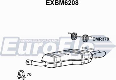 EuroFlo EXBM6208 - Глушник вихлопних газів кінцевий autocars.com.ua