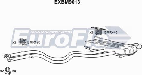 EuroFlo EXBM9013 - Глушник вихлопних газів кінцевий autocars.com.ua