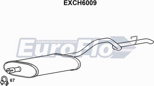 EuroFlo EXCH6009 - Глушник вихлопних газів кінцевий autocars.com.ua
