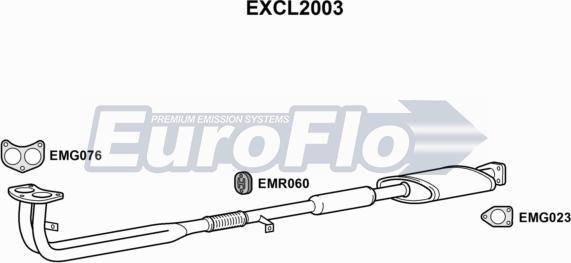 EuroFlo EXCL2003 - Труба вихлопного газу autocars.com.ua