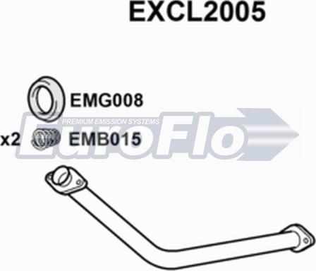 EuroFlo EXCL2005 - Труба вихлопного газу autocars.com.ua