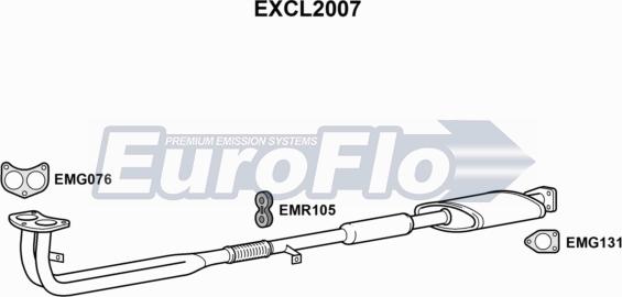 EuroFlo EXCL2007 - Труба вихлопного газу autocars.com.ua