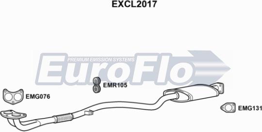 EuroFlo EXCL2017 - Труба вихлопного газу autocars.com.ua