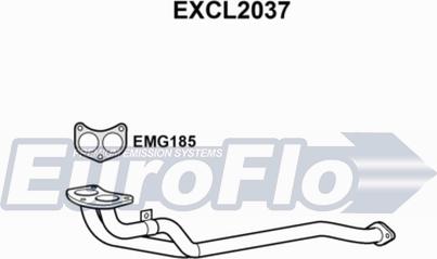 EuroFlo EXCL2037 - Труба вихлопного газу autocars.com.ua
