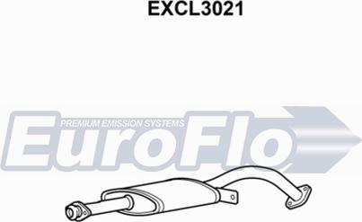 EuroFlo EXCL3021 - Середній глушник вихлопних газів autocars.com.ua