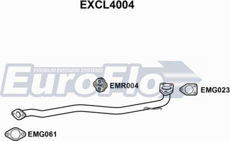 EuroFlo EXCL4004 - Труба вихлопного газу autocars.com.ua