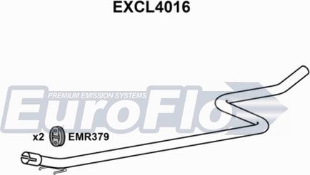 EuroFlo EXCL4016 - Труба вихлопного газу autocars.com.ua