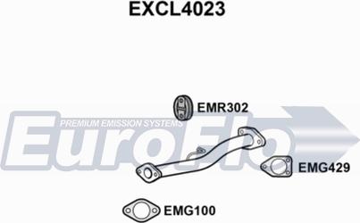 EuroFlo EXCL4023 - Труба вихлопного газу autocars.com.ua