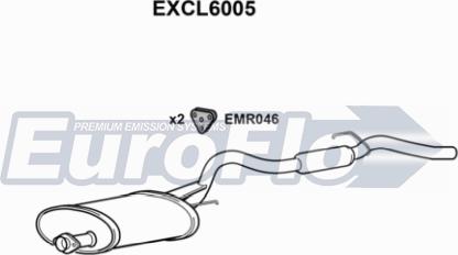 EuroFlo EXCL6005 - Глушник вихлопних газів кінцевий autocars.com.ua