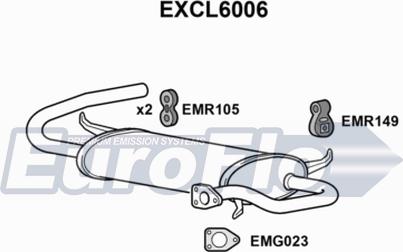 EuroFlo EXCL6006 - Глушник вихлопних газів кінцевий autocars.com.ua