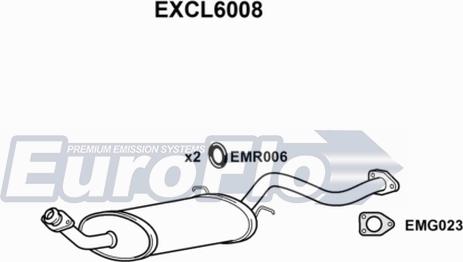 EuroFlo EXCL6008 - Глушитель выхлопных газов, конечный autodnr.net