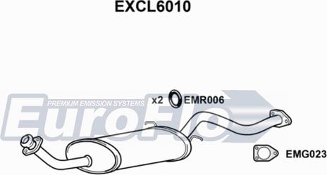 EuroFlo EXCL6010 - Глушник вихлопних газів кінцевий autocars.com.ua