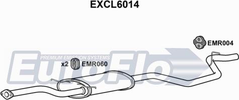 EuroFlo EXCL6014 - Глушник вихлопних газів кінцевий autocars.com.ua