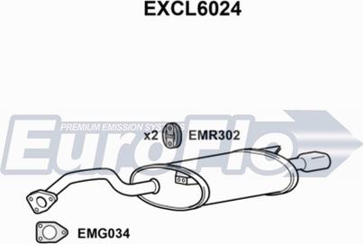 EuroFlo EXCL6024 - Глушник вихлопних газів кінцевий autocars.com.ua