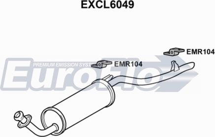 EuroFlo EXCL6049 - Глушник вихлопних газів кінцевий autocars.com.ua