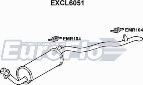 EuroFlo EXCL6051 - Глушник вихлопних газів кінцевий autocars.com.ua