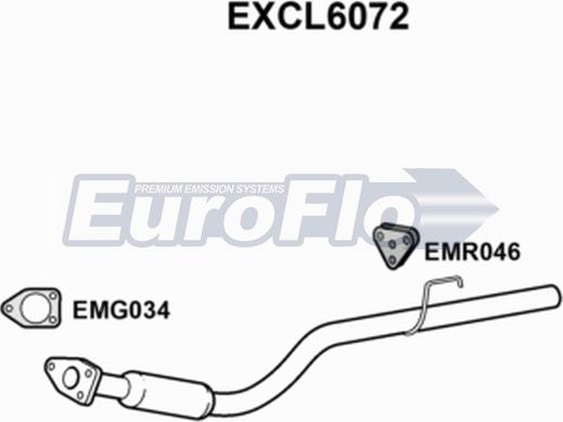 EuroFlo EXCL6072 - Глушник вихлопних газів кінцевий autocars.com.ua