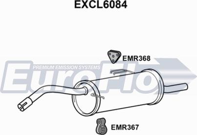 EuroFlo EXCL6084 - Глушник вихлопних газів кінцевий autocars.com.ua