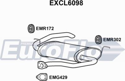 EuroFlo EXCL6098 - Глушник вихлопних газів кінцевий autocars.com.ua