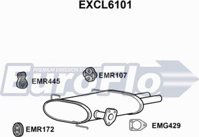 EuroFlo EXCL6101 - Глушник вихлопних газів кінцевий autocars.com.ua