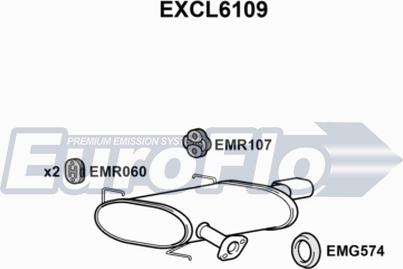 EuroFlo EXCL6109 - Глушитель выхлопных газов, конечный autodnr.net