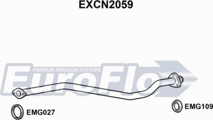 EuroFlo EXCN2059 - Труба вихлопного газу autocars.com.ua