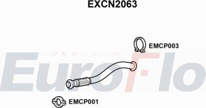 EuroFlo EXCN2063 - Труба вихлопного газу autocars.com.ua