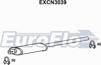 EuroFlo EXCN3039 - Середній глушник вихлопних газів autocars.com.ua