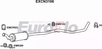 EuroFlo EXCN3106 - Середній глушник вихлопних газів autocars.com.ua