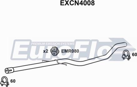 EuroFlo EXCN4008 - Труба вихлопного газу autocars.com.ua