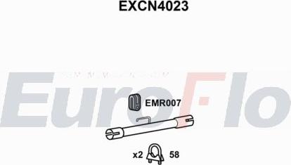 EuroFlo EXCN4023 - Труба вихлопного газу autocars.com.ua