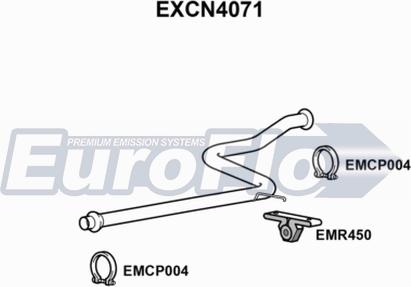 EuroFlo EXCN4071 - Труба вихлопного газу autocars.com.ua