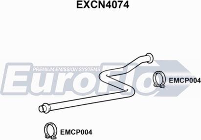 EuroFlo EXCN4074 - Труба вихлопного газу autocars.com.ua