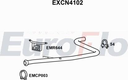 EuroFlo EXCN4102 - Труба вихлопного газу autocars.com.ua