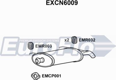 EuroFlo EXCN6009 - Глушник вихлопних газів кінцевий autocars.com.ua