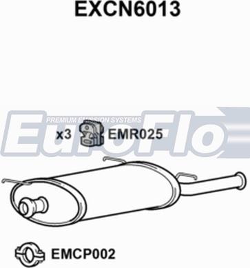 EuroFlo EXCN6013 - Глушник вихлопних газів кінцевий autocars.com.ua